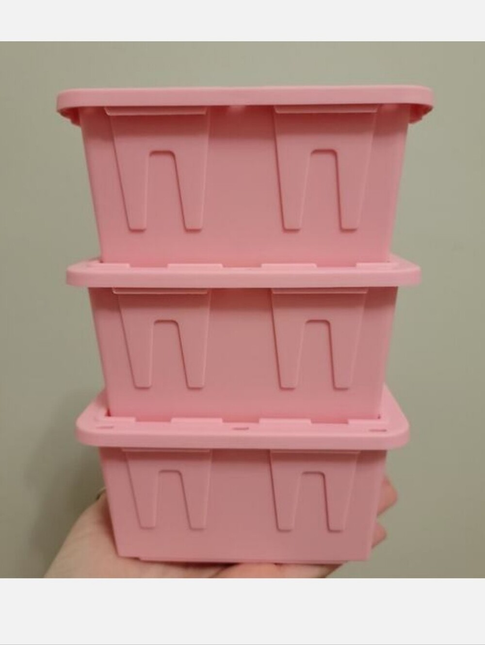 Set Of 3 Teeny Tiny Totes Lowes All Pink